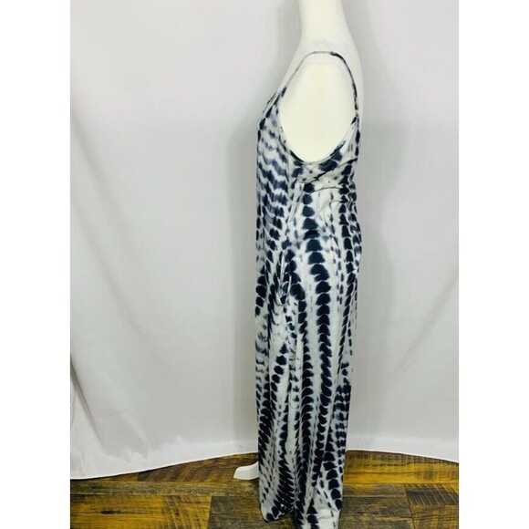 Ours Womens Dress Large L Spaghetti Maxi Blue Pockets Soft Scoop Neck Summer - Picture 3 of 6